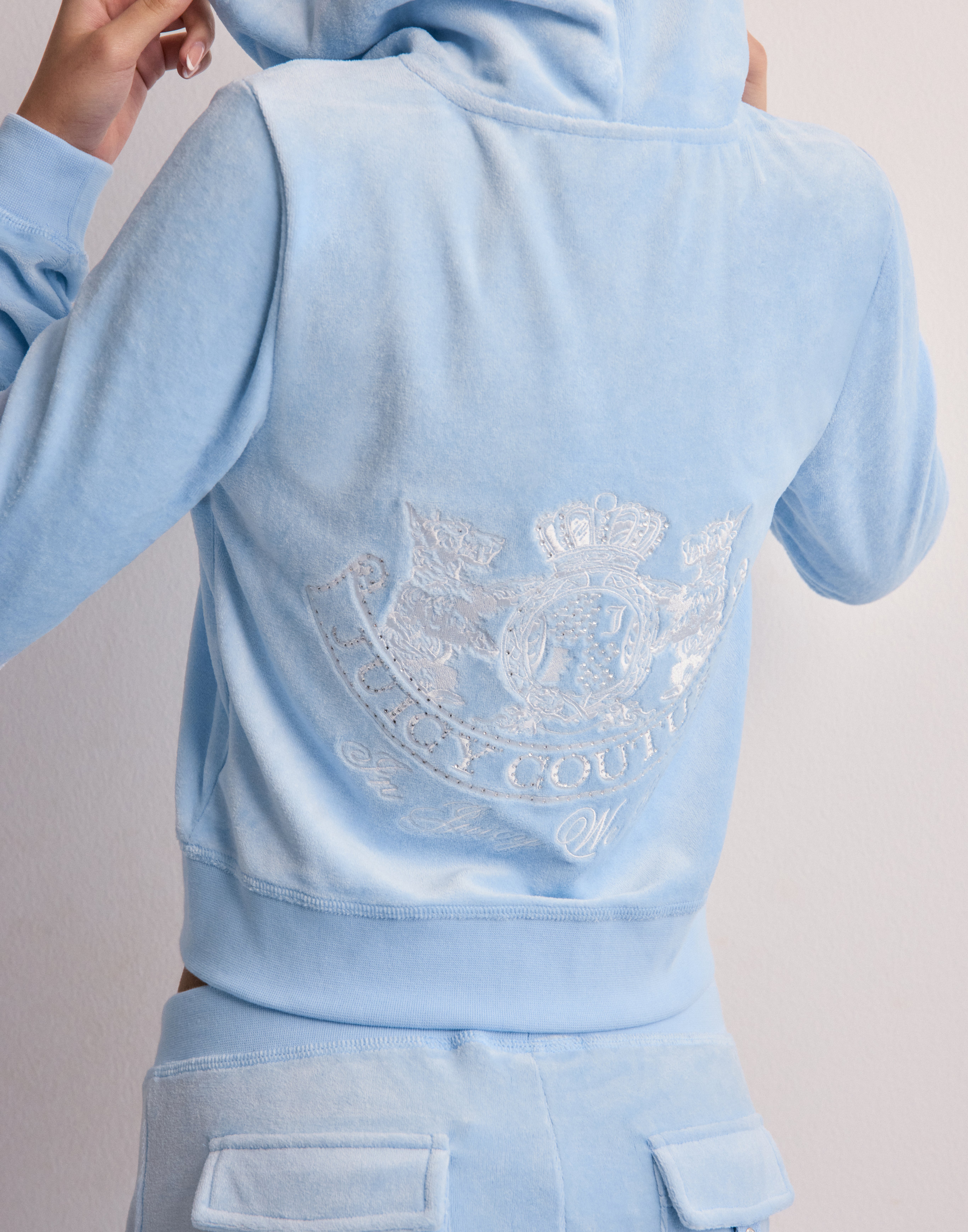 Buy Juicy Couture HERITAGE DOG CREST ROBYN HOODIE - Powder Blue