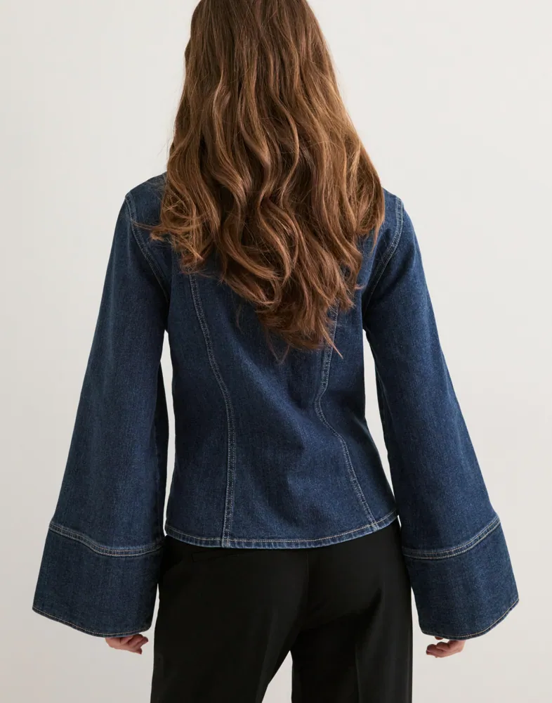 PIECES Pcflora Ls Denim Shirt skjortor & blusar dam – bild 2