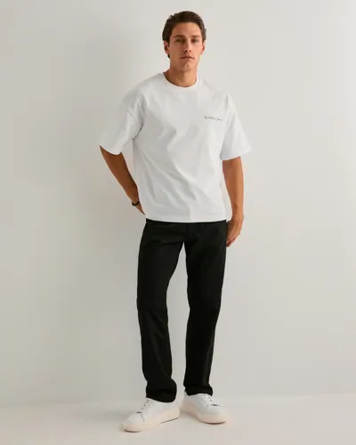 ONLY & SONS Onsedge Stay Black 3425 Azg Dnm Noo Straight jeans herr – bild 3