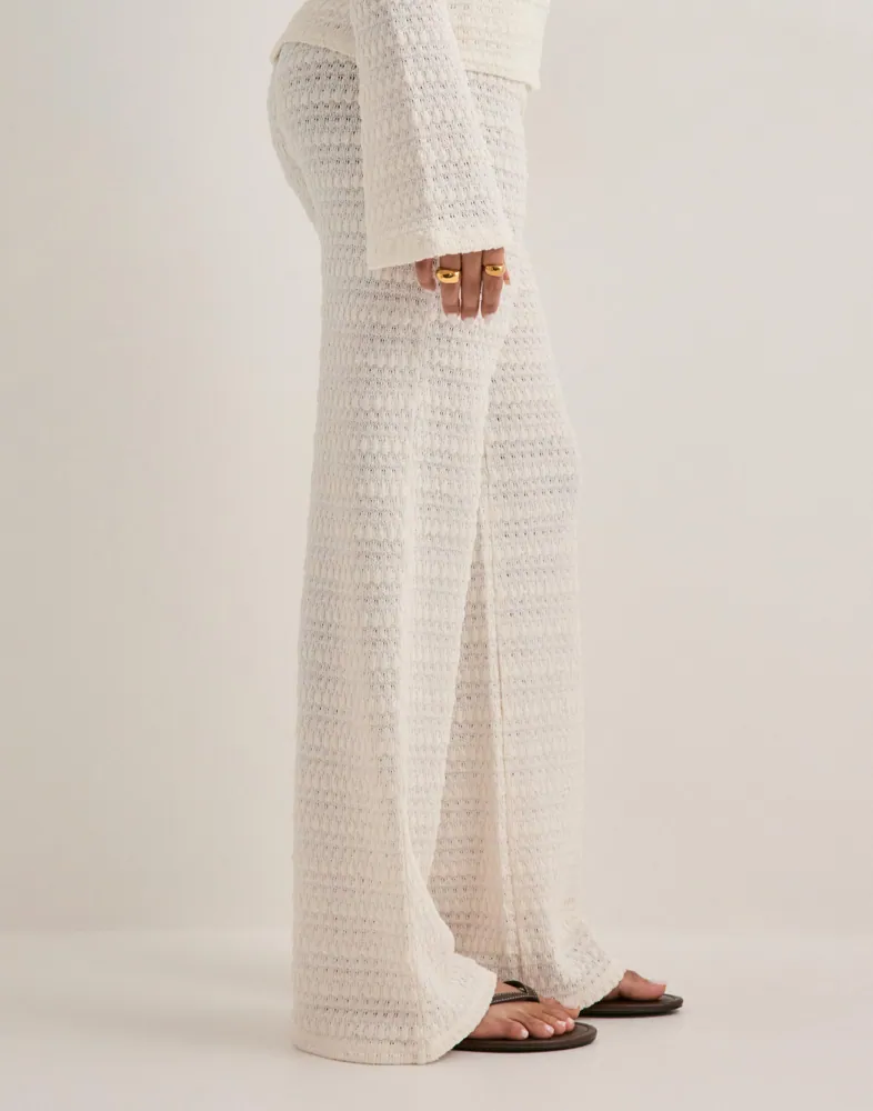Nelly Crochet Low Waist Pants byxor dam – bild 3