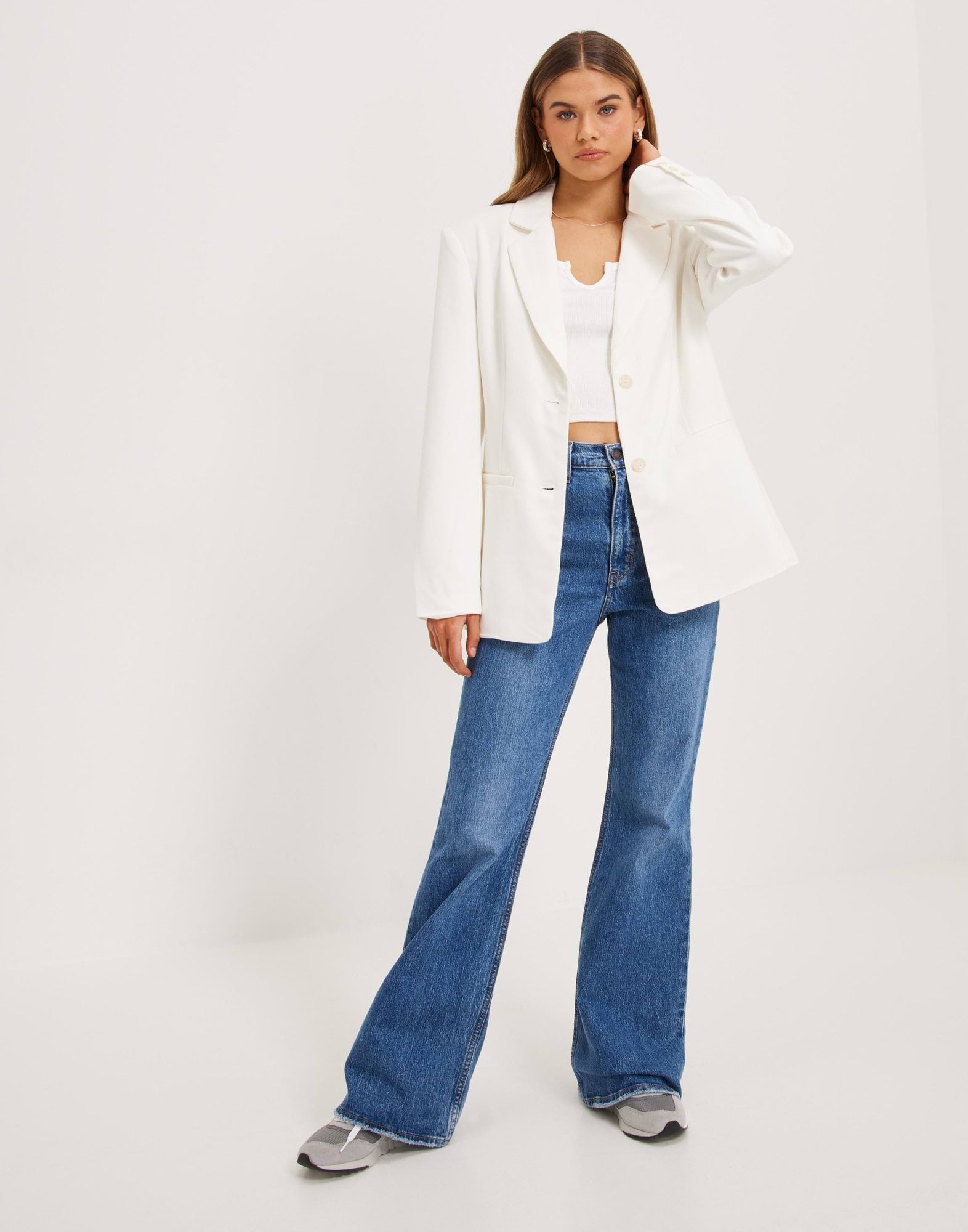 Everyday Wide Shoulder Blazer