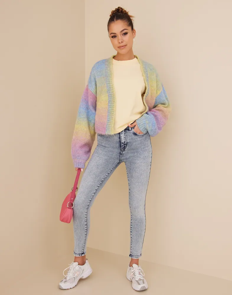 ONLY Dames ONLMILA HW SK ANK DNM BJ380 NOOS stretch jeansbroek, zwart, 25/32, Schwarz, 25W x 32L