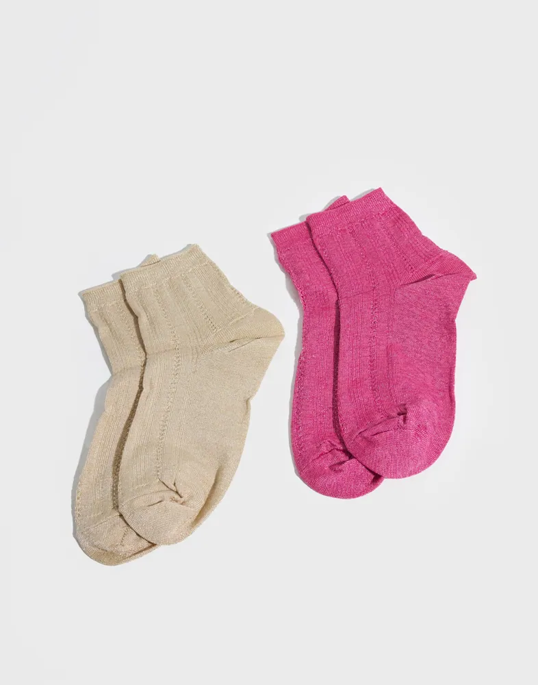 Chaussettes Beckson Sondergaard Glitter Dollie Jaune Paille - Taille 37-39 (Neuf)