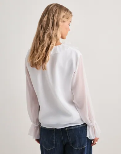 VERO MODA Vmjessy Ls Ruffle Top Wvn Exp blusar dam – bild 3