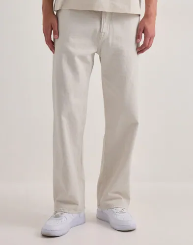 Jack & Jones loose fit-jeans i vitt med femficksdesign