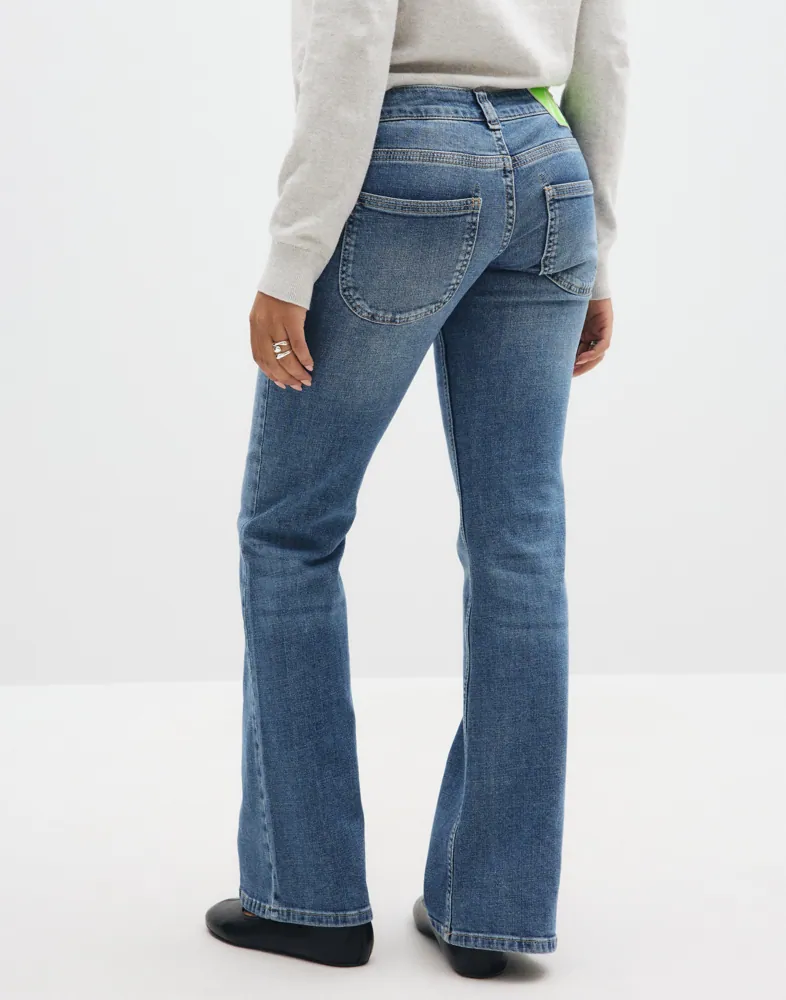 Nelly Low Waist Round Pocket Jeans dam – bild 3