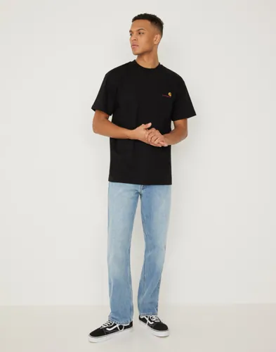 T-shirt 'S/S American Script T-Shirt Black' 6