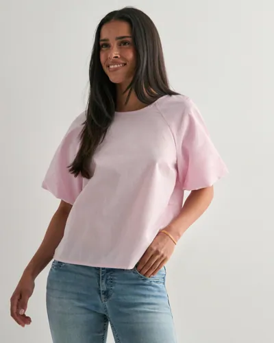Pieces - Pink - Pcfrona 2/4 Top Wvn Bc