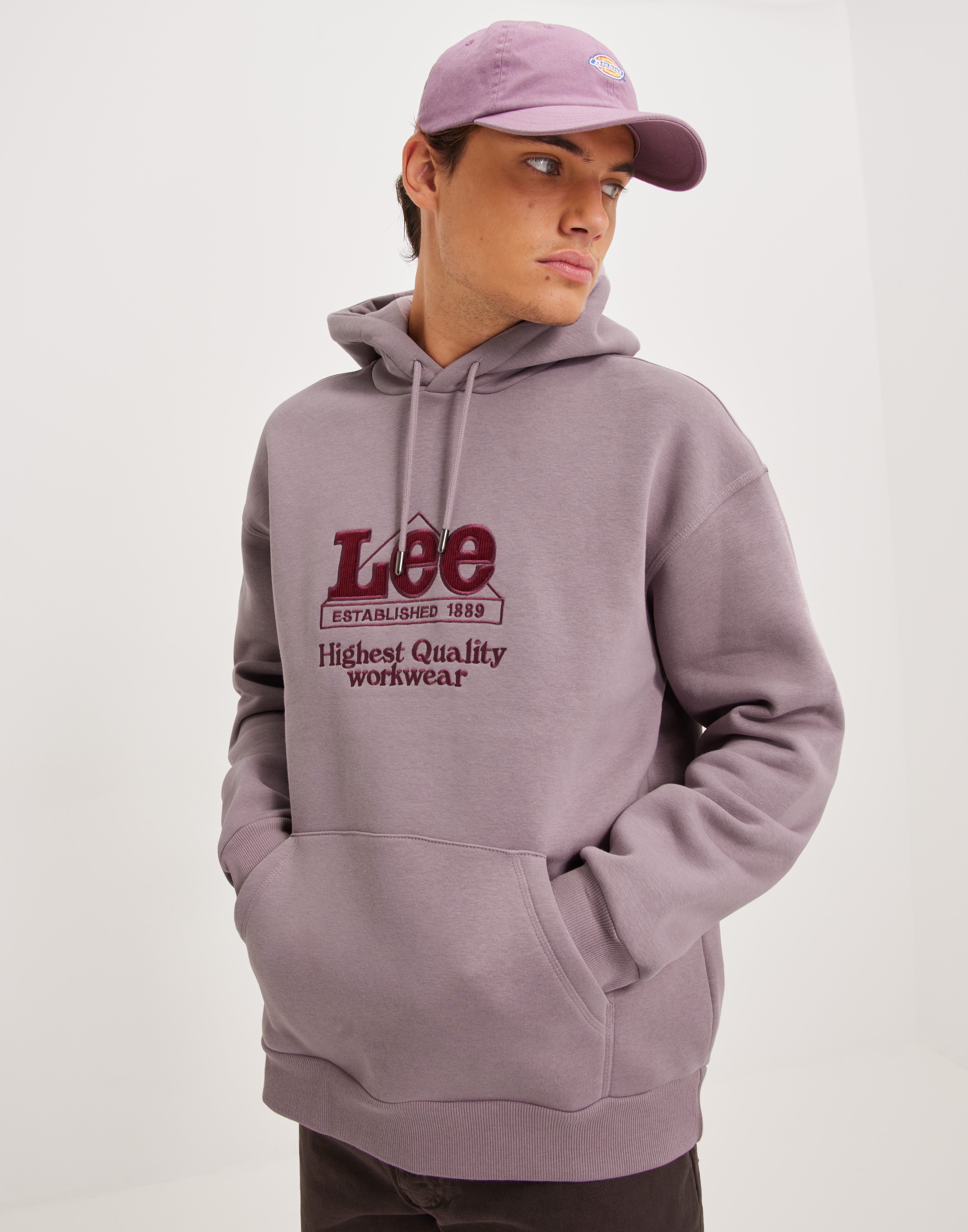 Buy Lee Jeans WORKWEAR HOODIE Purple NLYMAN