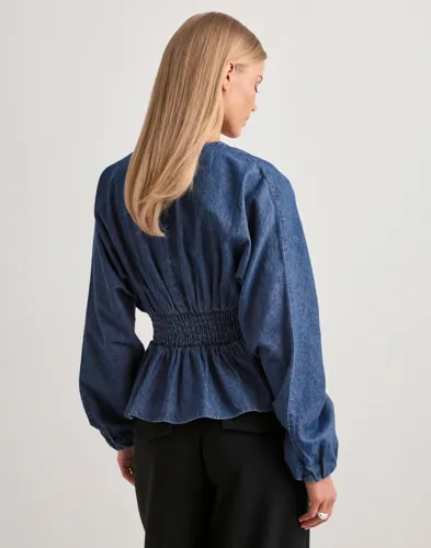 Nelly My Favorite Denim Blouse blusar dam – bild 3