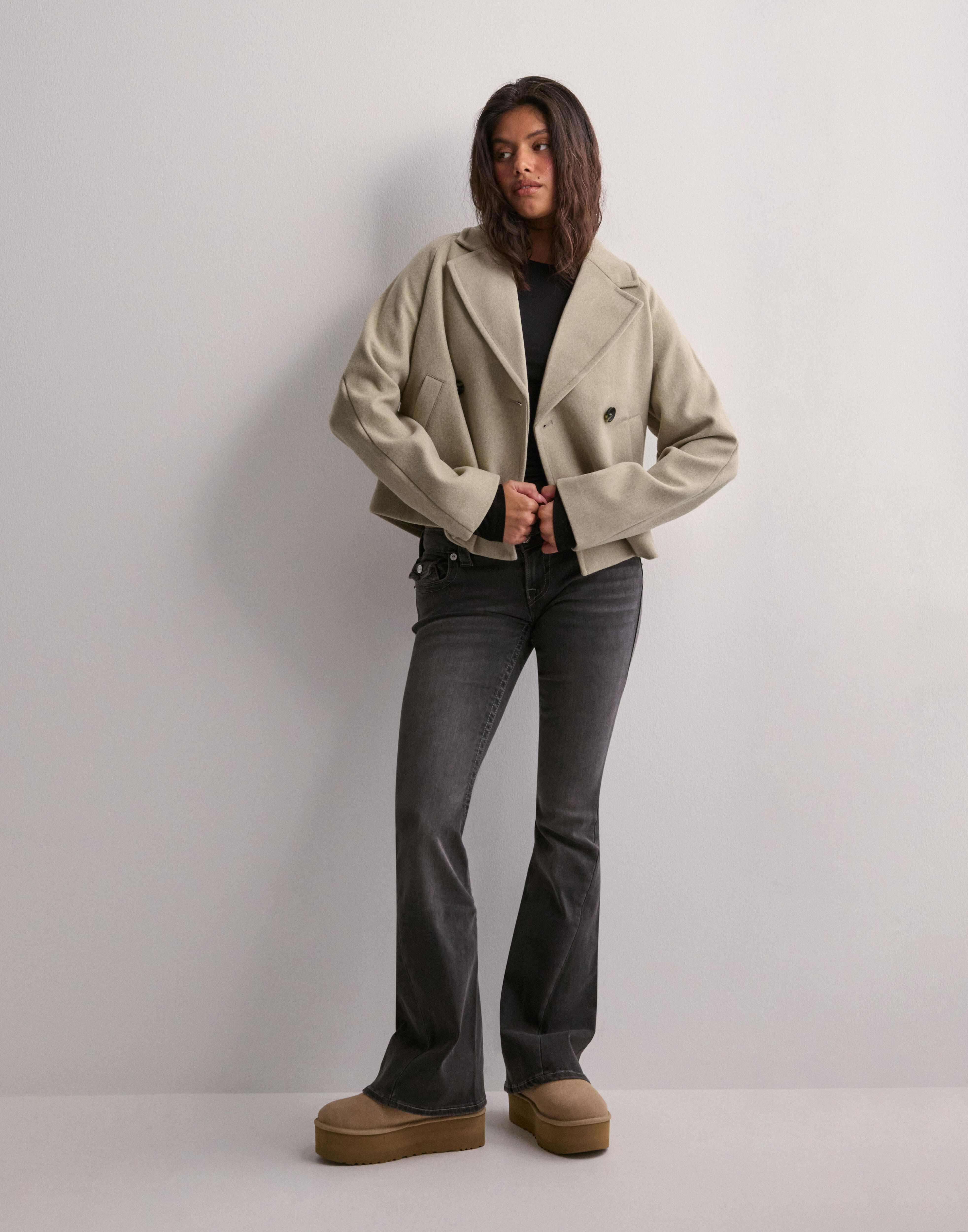 Buy JDY JDYVIOLA SHORT JACKET OTW HAB - Nature Melange | Nelly.com