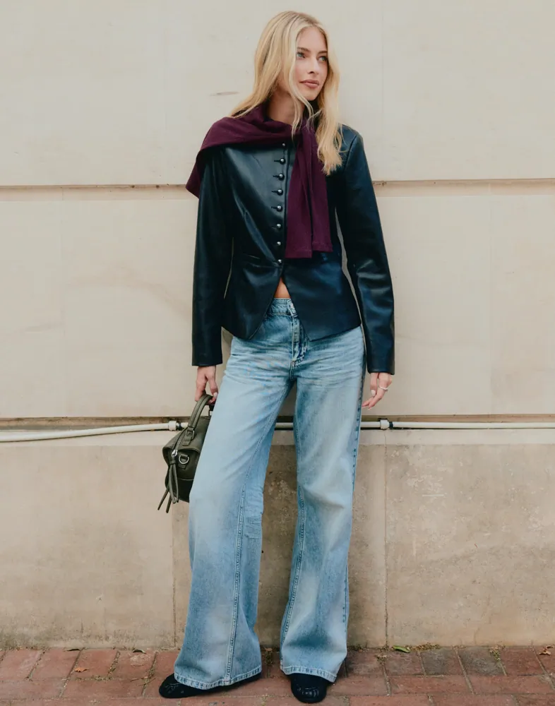 loose flare jeans