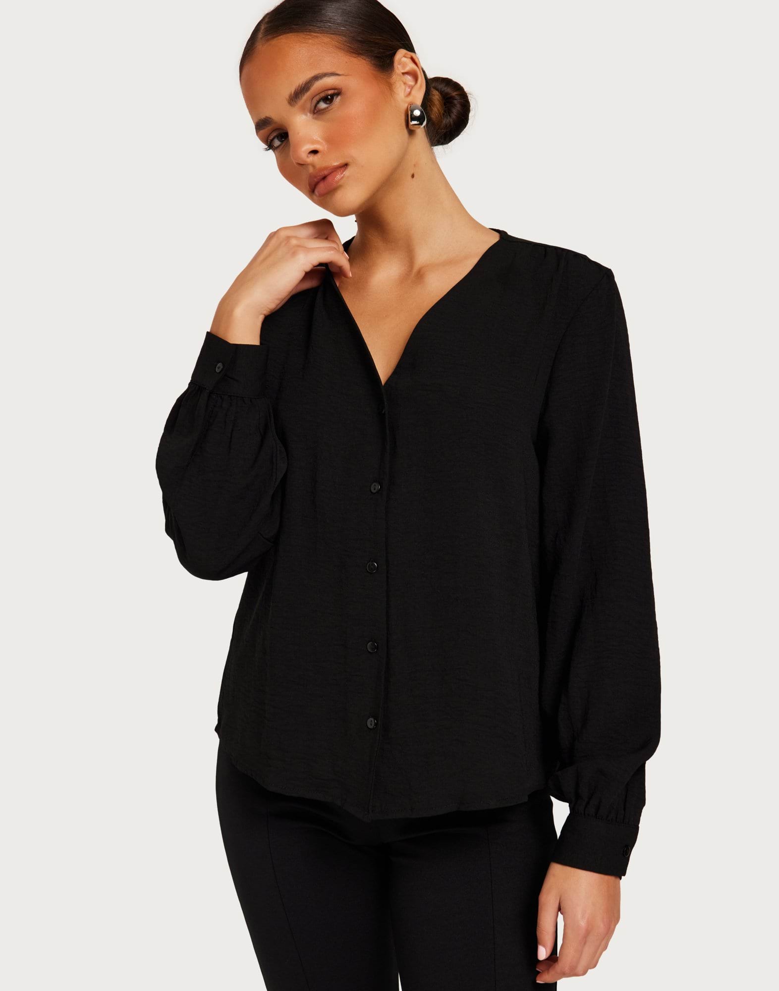 JDYDIVYA L/S V-NECK SHIRT WVN