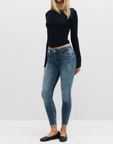 ONLY Onlblush Mid Sk Ank Rw Dnm DOT622 N skinny jeans dam – bild 3