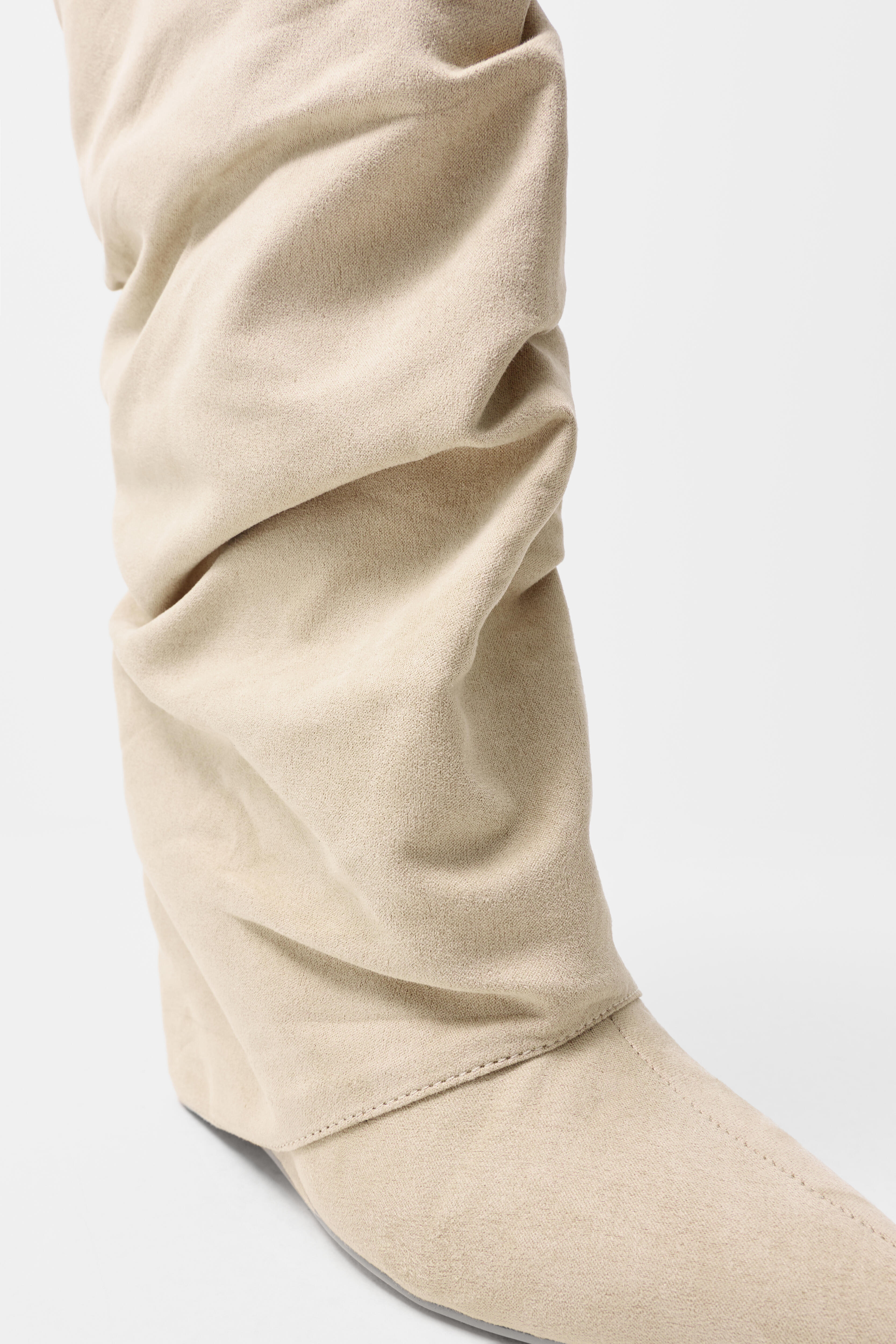 angelnumber555 bootscut folded パンツ Buy Nelly Folded Shaft Boot - Beige | Nelly.com