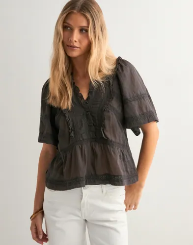 NEO NOIR Evienne S Voile Top blusar dam – bild 2