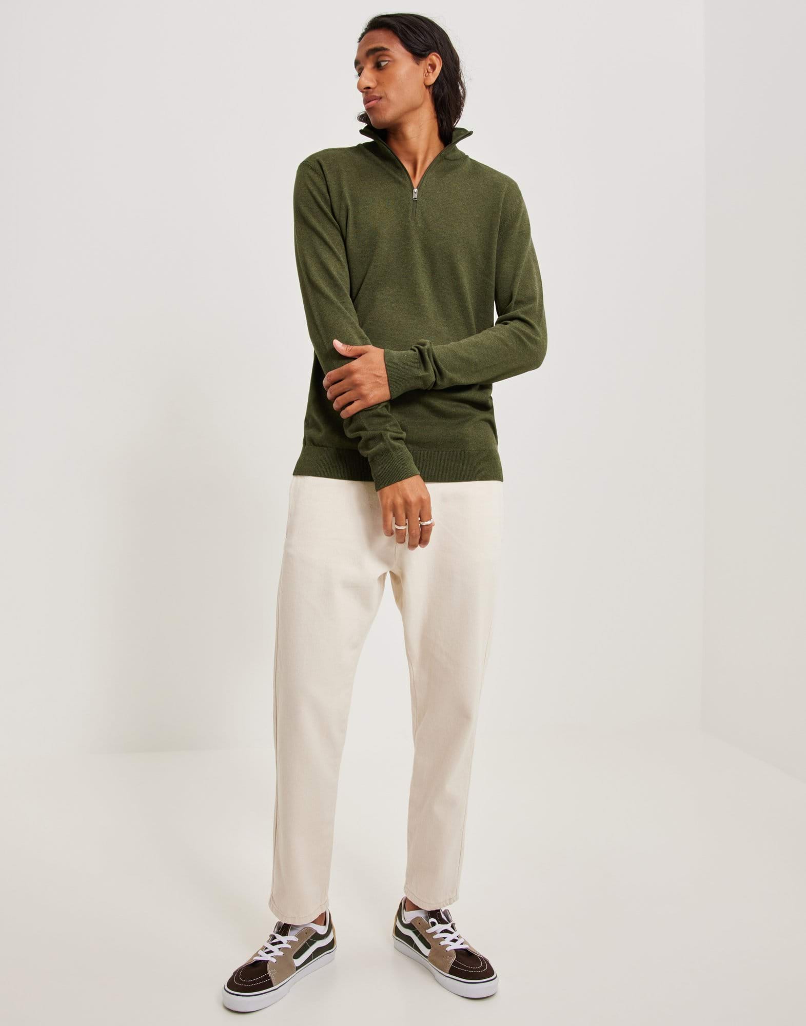 SLHBERG HALF ZIP CARDIGAN NOOS