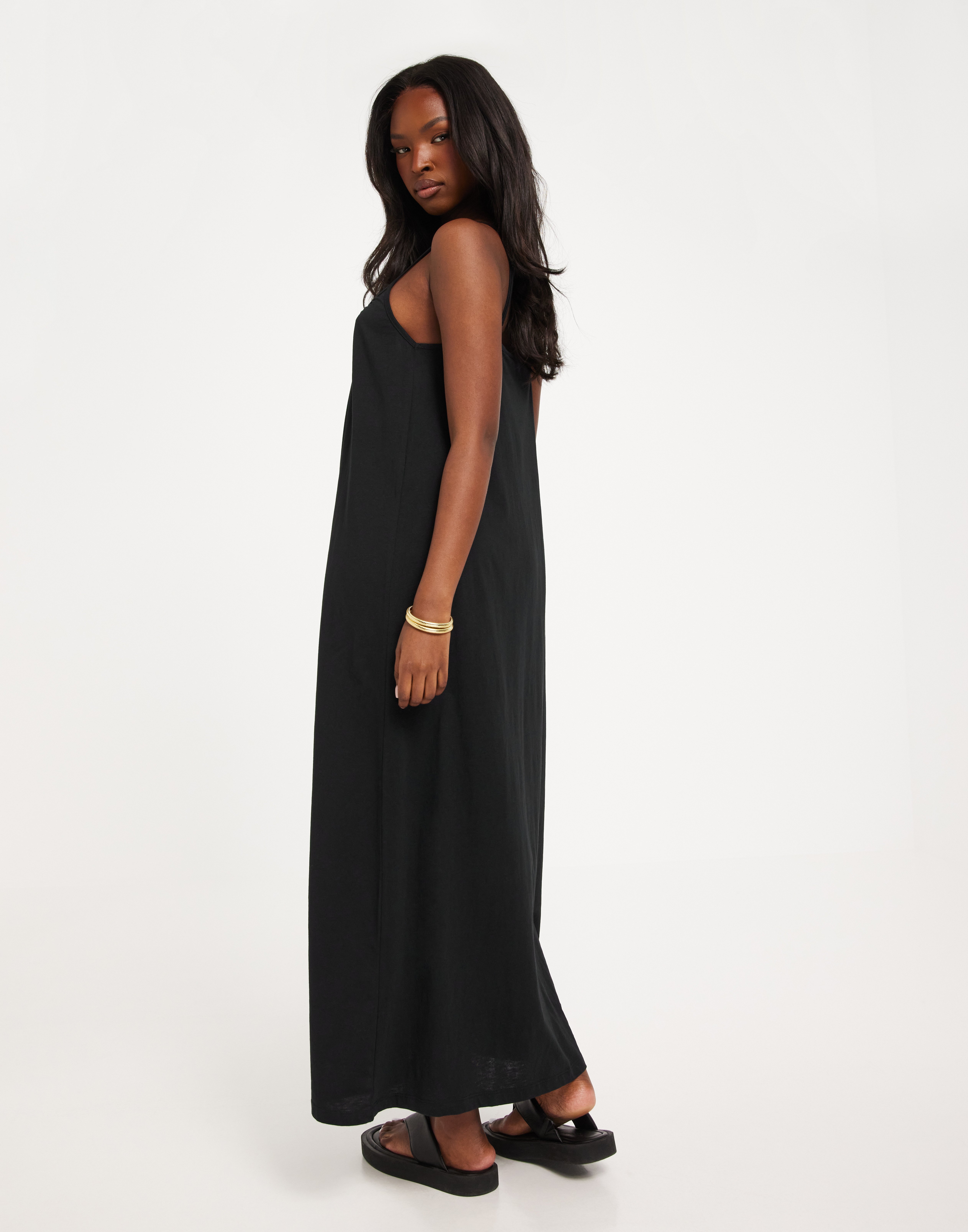 Vero Moda Maxikleid VMLUNA SINGLET ANKLE DRESS NOOS, Laurel Wreath/grün, Gr. XS (34