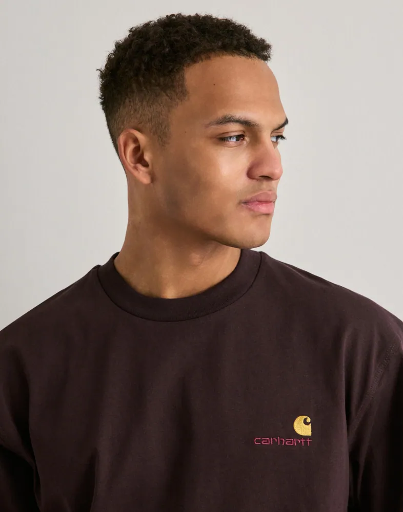 Carhartt WIP S/S American Script T-Shirt Märkes t-shirts herr – bild 2