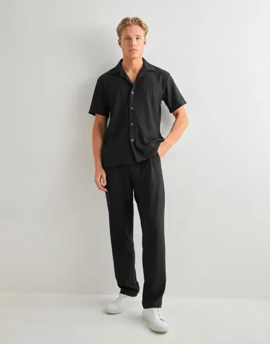 Selected Men Slhloose-Plisse Resort Ss Shirt Ex Kortärmade skjortor herr – bild 3
