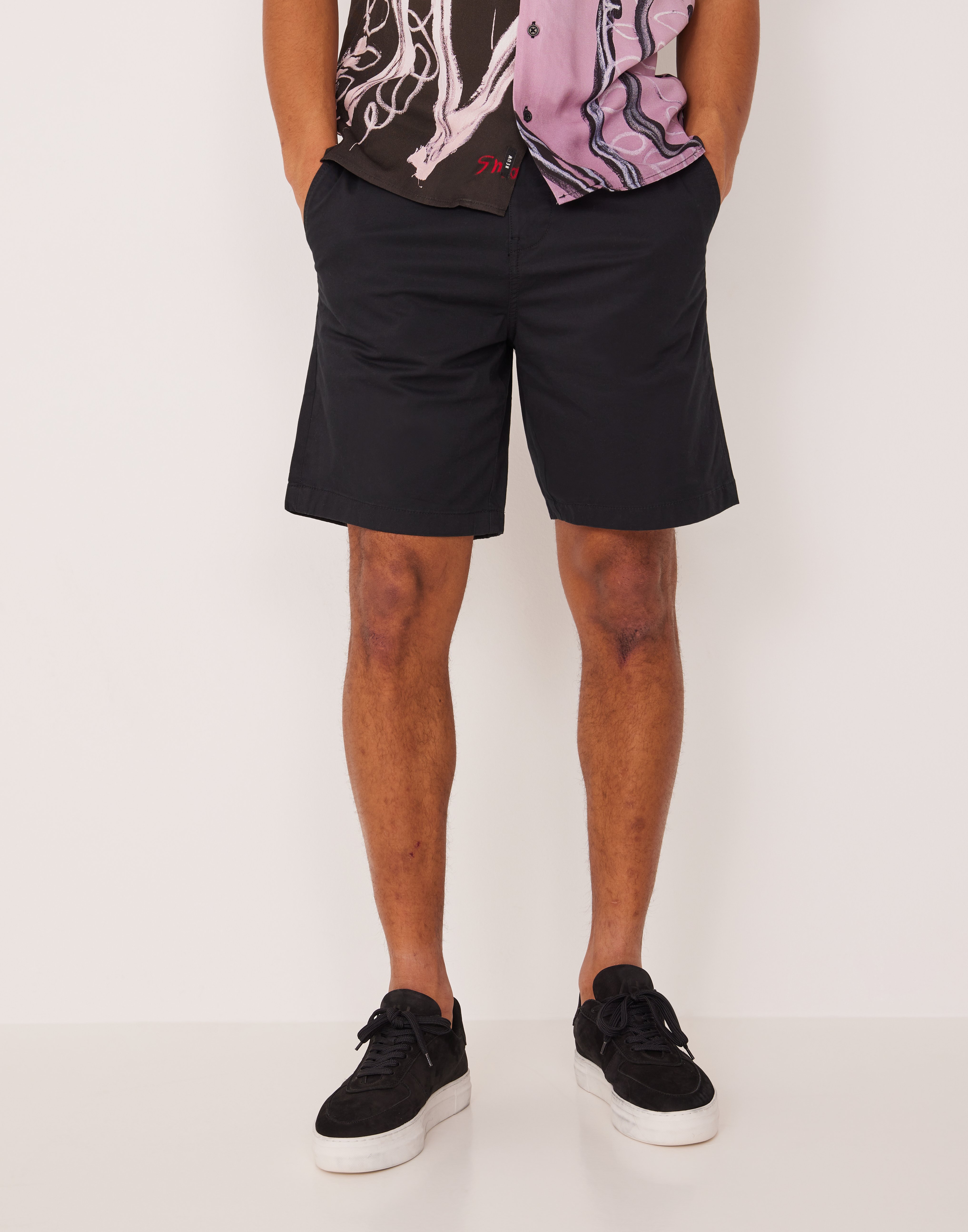 Selected Homme Slhcomfort-Homme Flex Shorts W Noos Chino shorts Sort