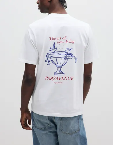 Jack & Jones Jornorrebro Sketch Back Tee Ss Crew T-shirts med tryck Vit