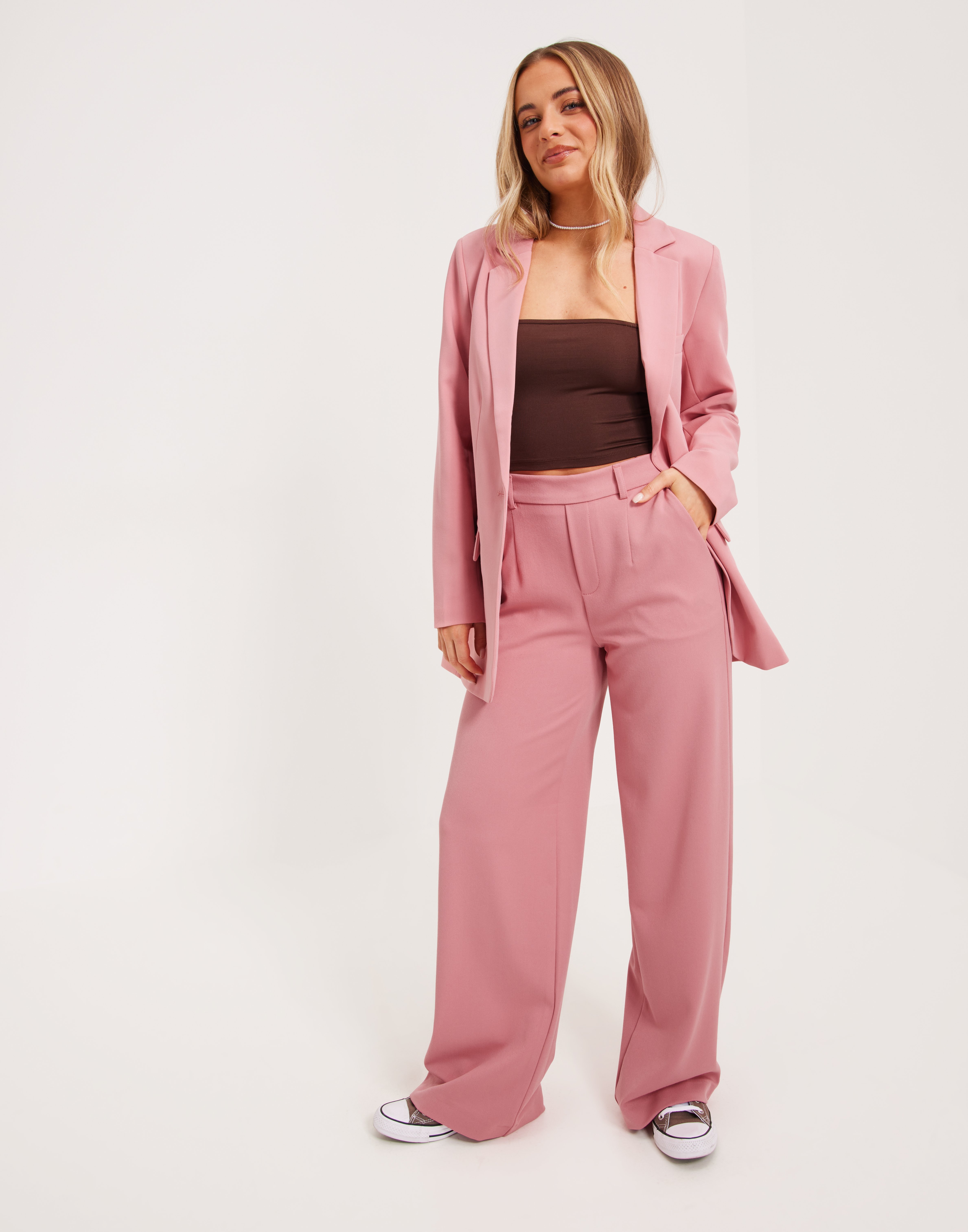 Buy OBJECT OBJLISA WIDE PANT NOOS - Brandied Apricot | Nelly.com