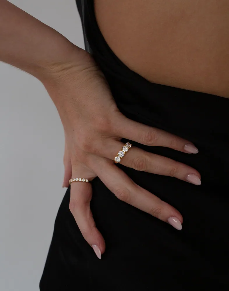 Quatro Zirconia Ring