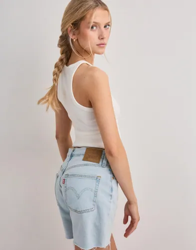 Levi's - Blå - 501 Mid Thigh Short Lw