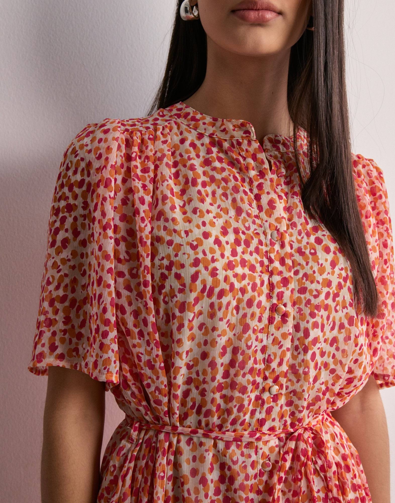 Jdygrace L/s V-neck Shirt Wvn - Ecru