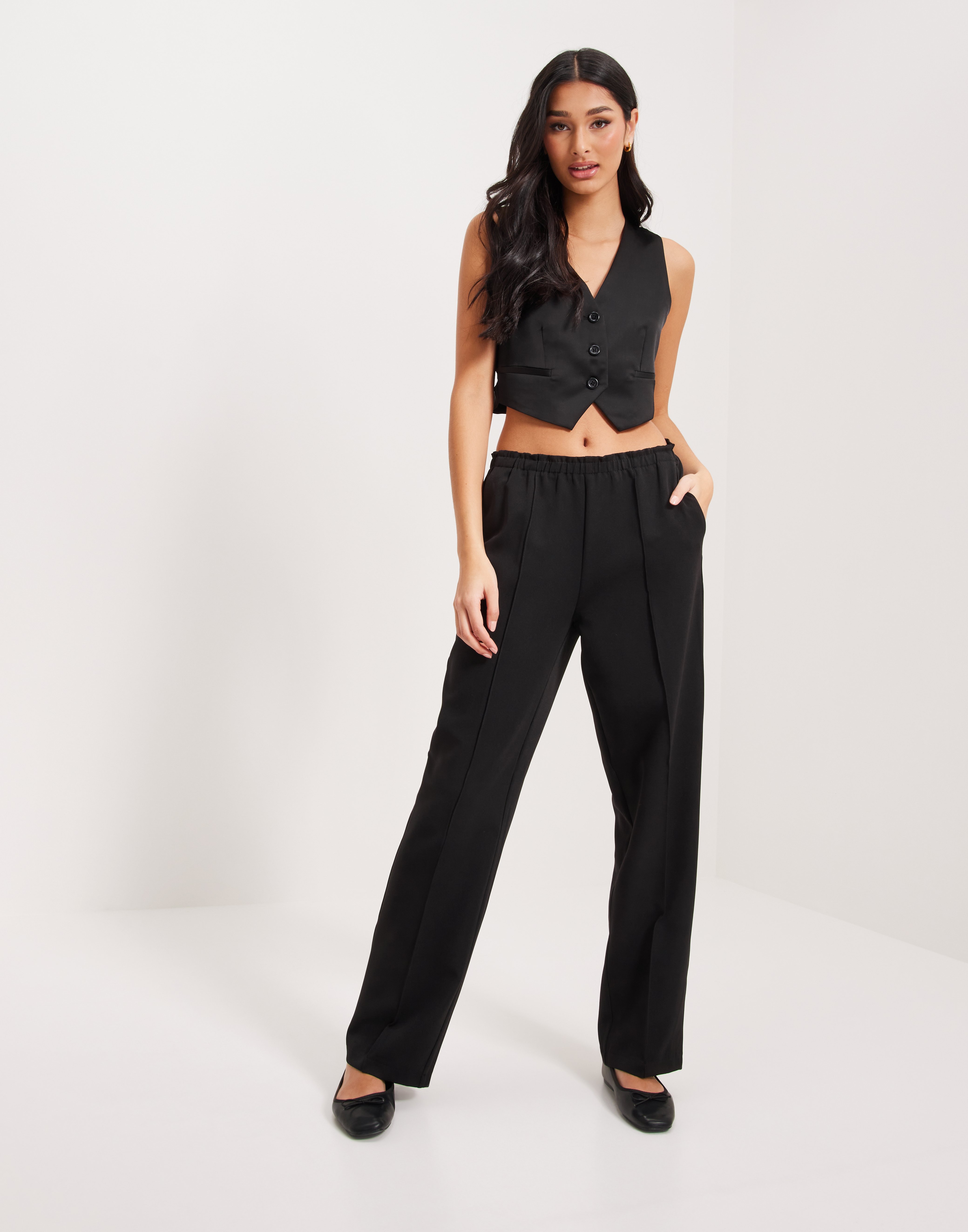 【BAON】Labit Pintuck Banding Pants Tapered Leg Pintuck Pants | Bash