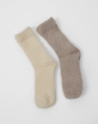 Vero Moda - Beige - Vmdora Fluffy Socks 2-Pack Xmas