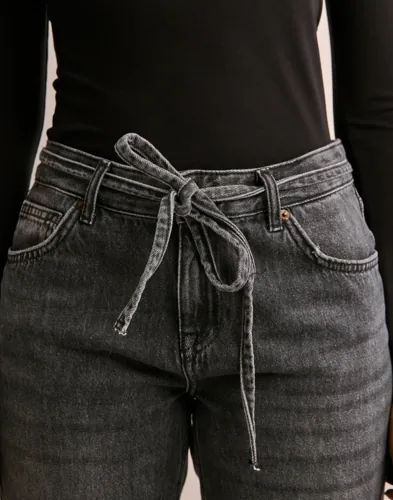 Only - Grå - Onlbree Low Grey Straight Dnm Dot