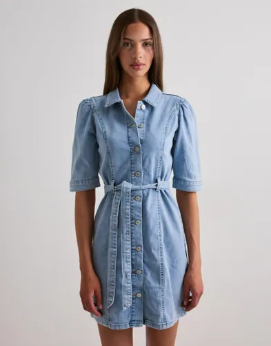ONLY Onlvibbe Ss Belt Dnm Dress Akm skjortklänningar dam – bild 2
