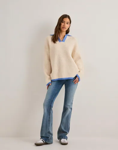 PIECES Pcbera Ls Oversize Polo Knit Bc polotröjor dam – bild 2