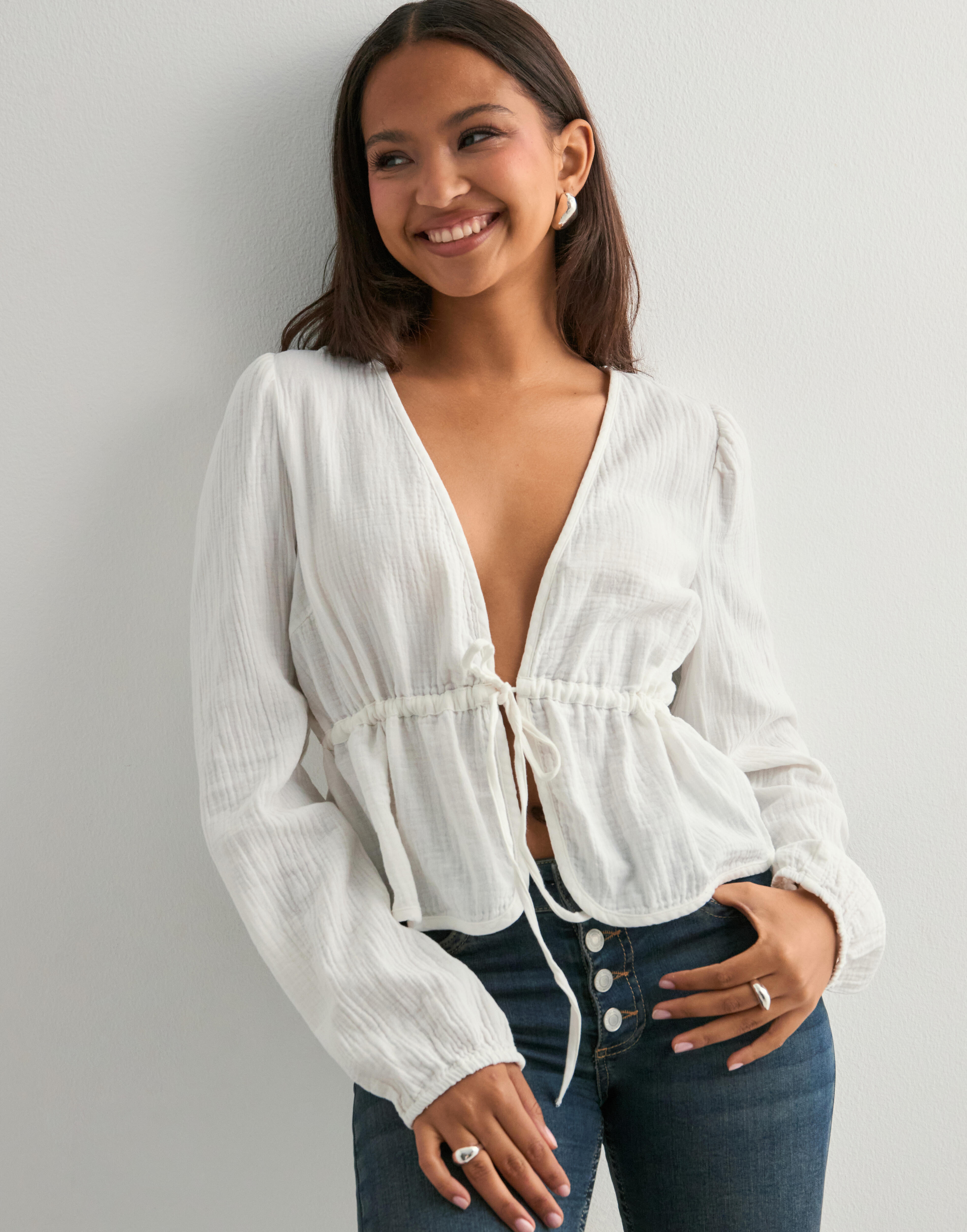 BIBIY. MADE | COLENNE BUSTIER TOP WHITE｜Bibiy.