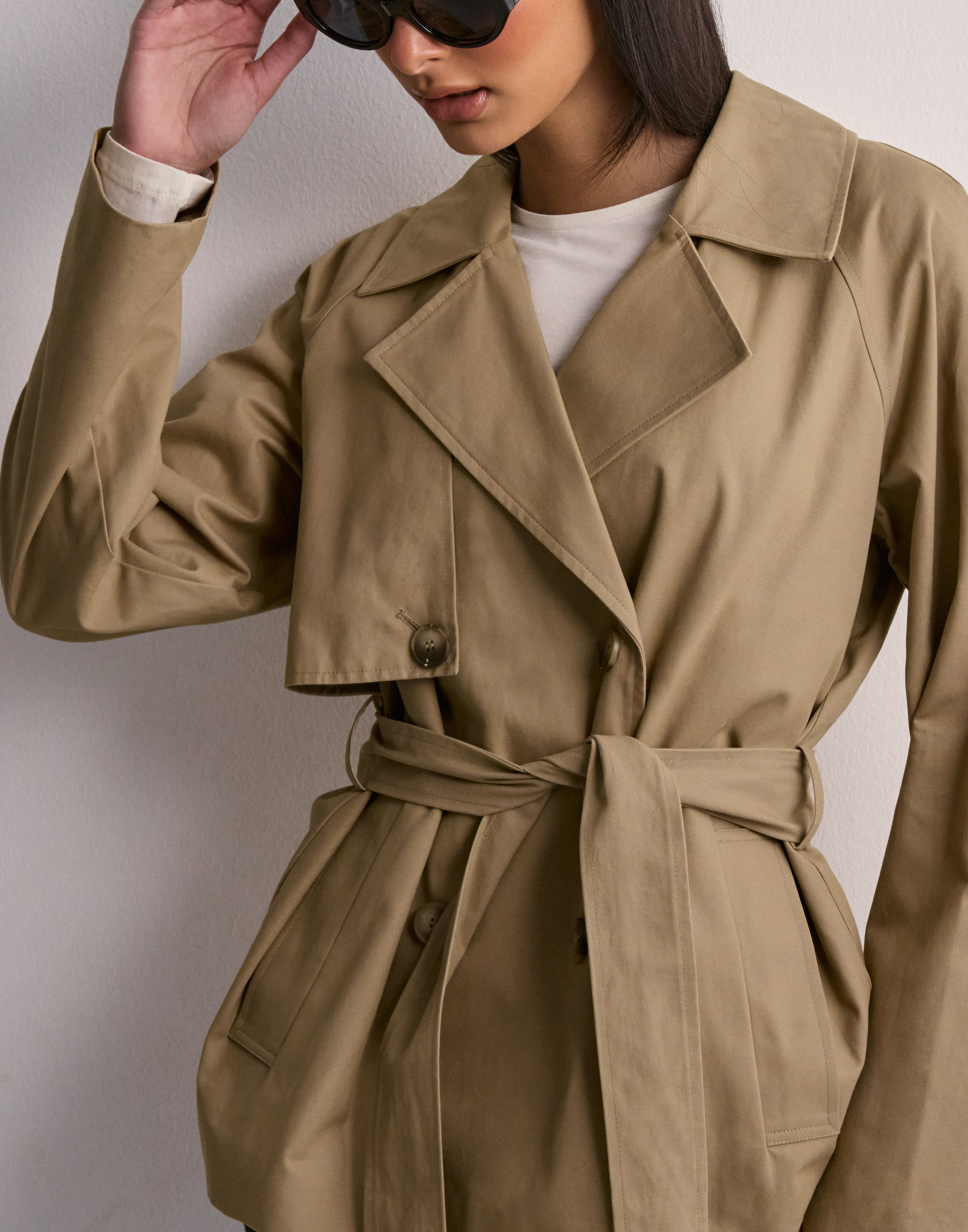 Selected Femme - Beige - Slfbelinda Short Trench Coat