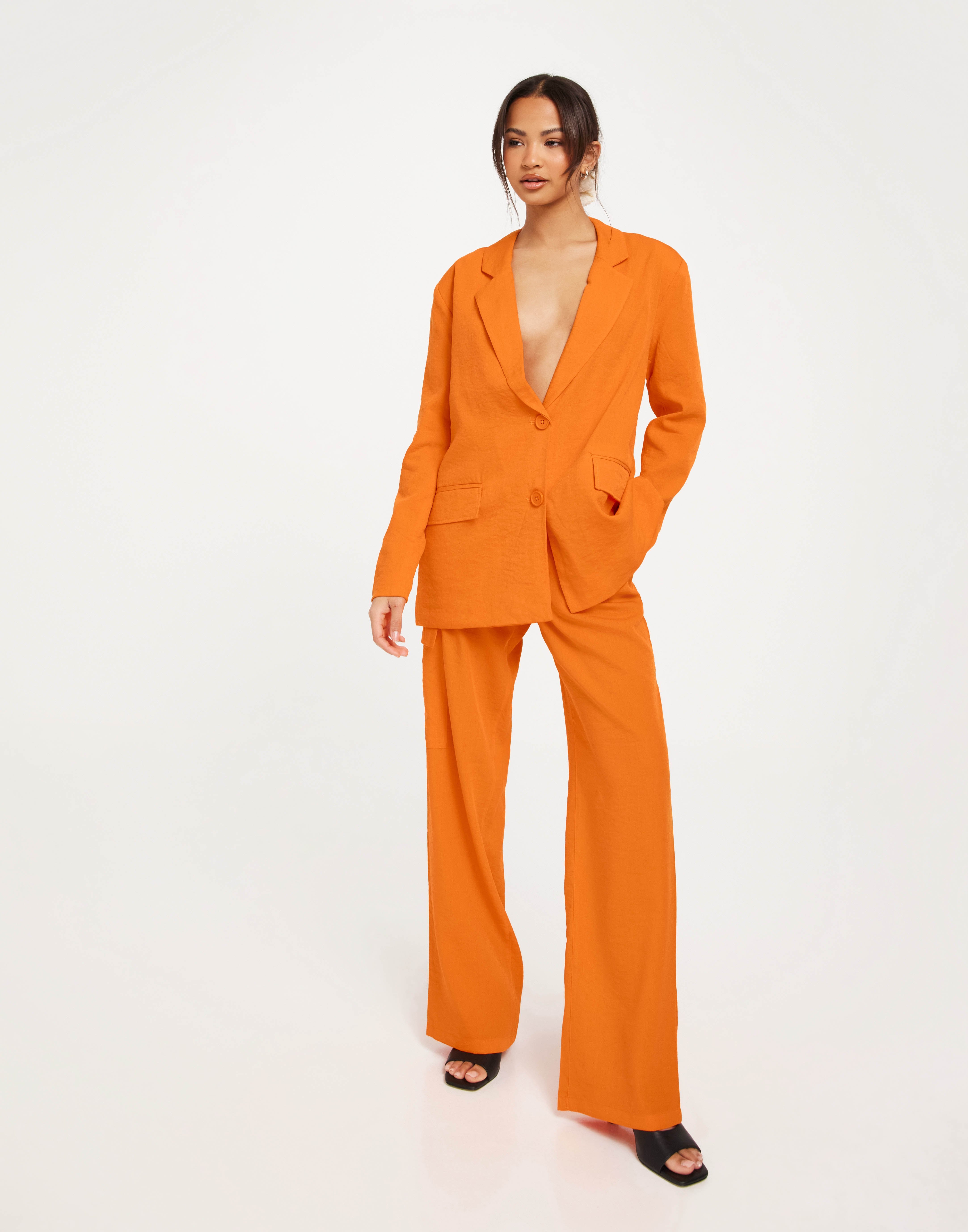 Noisy May Nmdrewie HW Pantaloni Dritti Ko Noos, Verde Silenzioso, L Donna