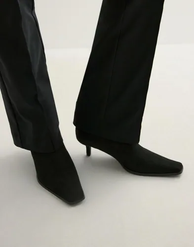Nelly - Svart - Squaretoe Soft Ankel Boot
