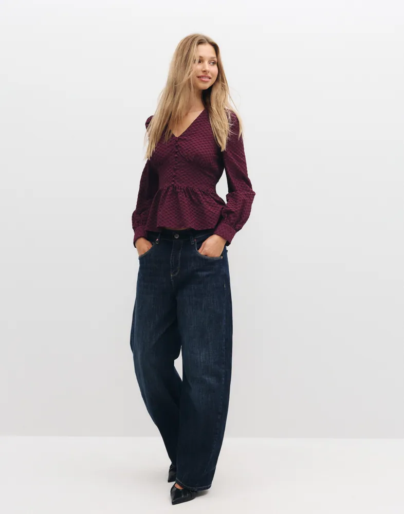 VERO MODA Vmaugusta Ls Button Top Wvn skjortor & blusar dam – bild 2