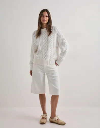 Nelly Luxe Cable Knit Sweater stickade tröjor dam – bild 3