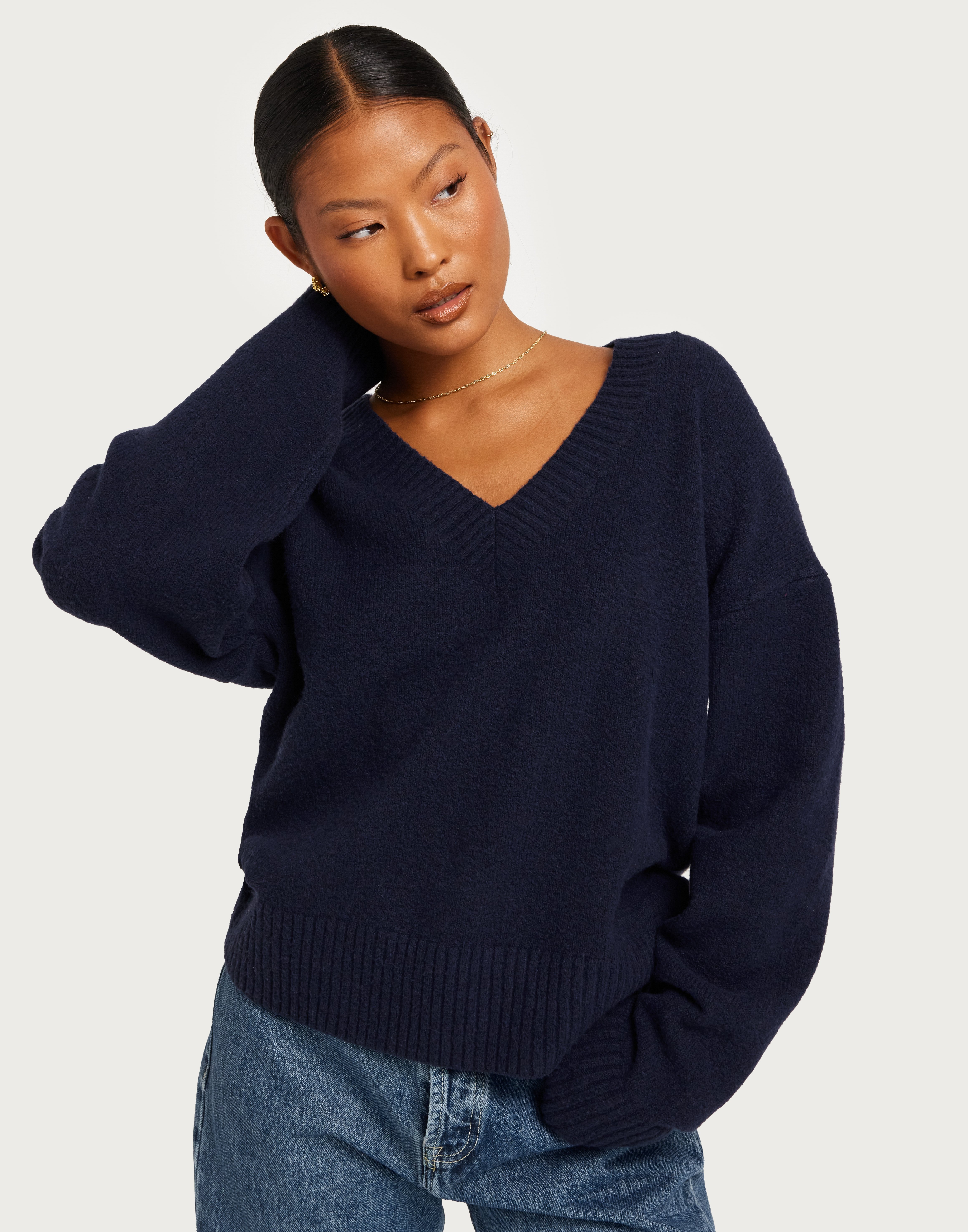 V-neck Knit Sweater