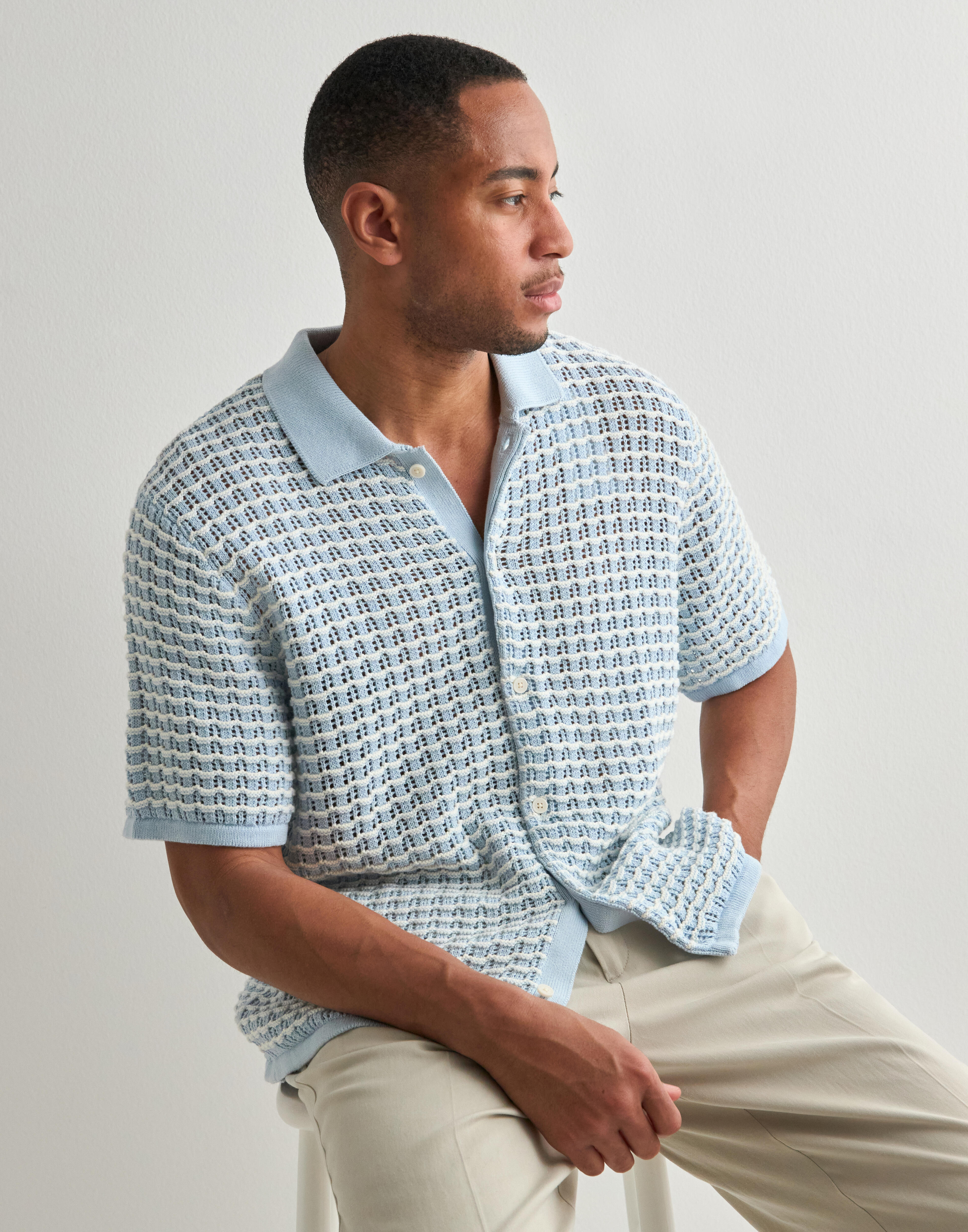 ジャケット PAROSH SS25 Knitted shirt (D530538ROMA25 002) Buy Jack & Jones JORDIA KNIT SS POLO STYD SS25 - CTHK | NLYMAN