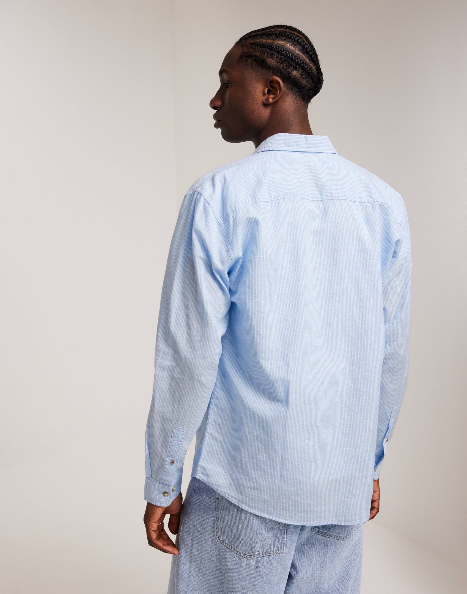 JJESUMMER LINEN BLEND SHIRT LS SN