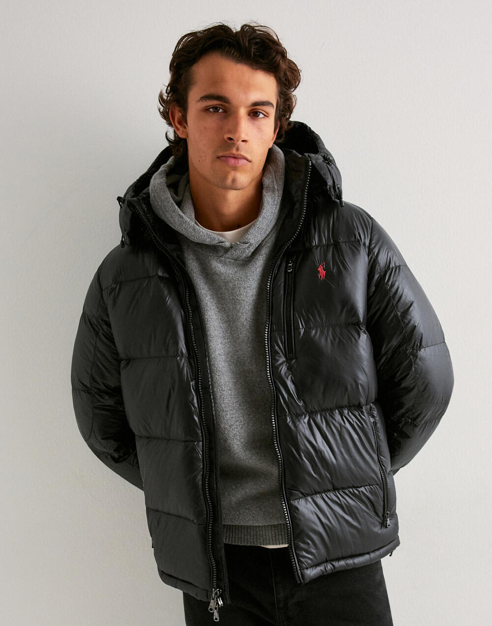 Buy Polo Ralph Lauren The Gorham Glossed Down Jacket - Black | NLYMAN