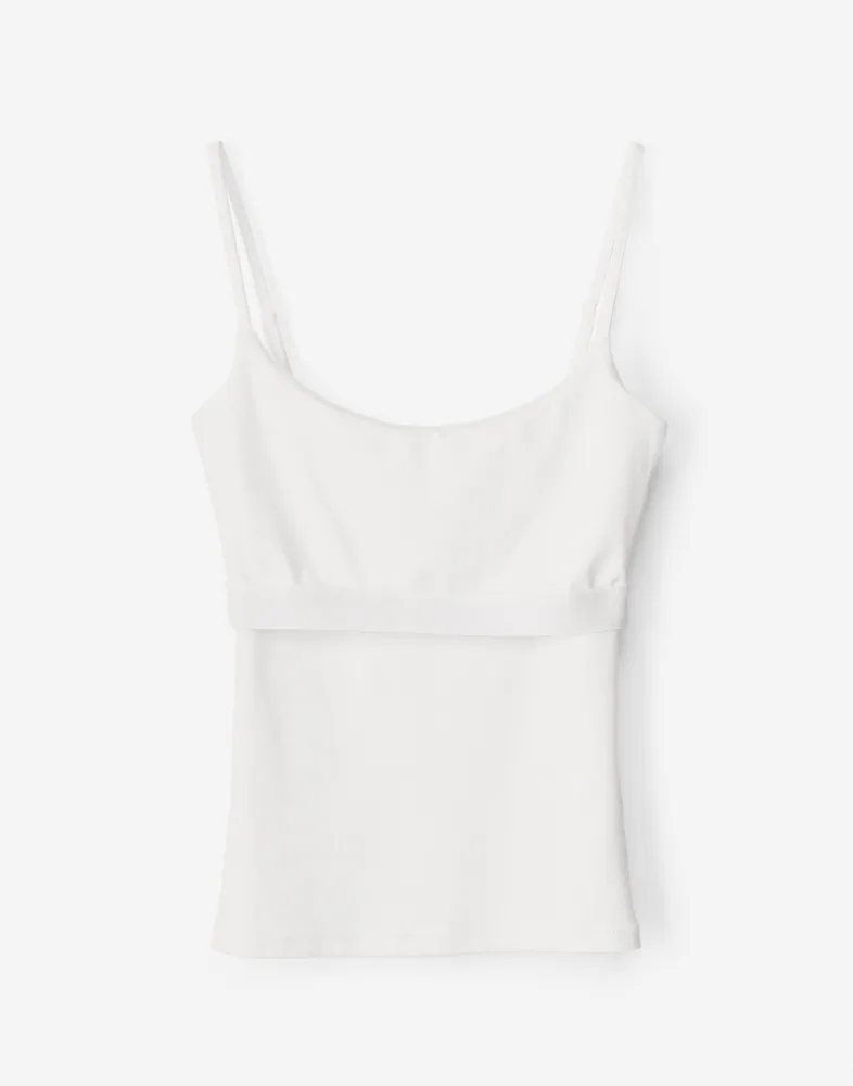 Nelly Built In Bra Singlet toppar & linnen dam – bild 2