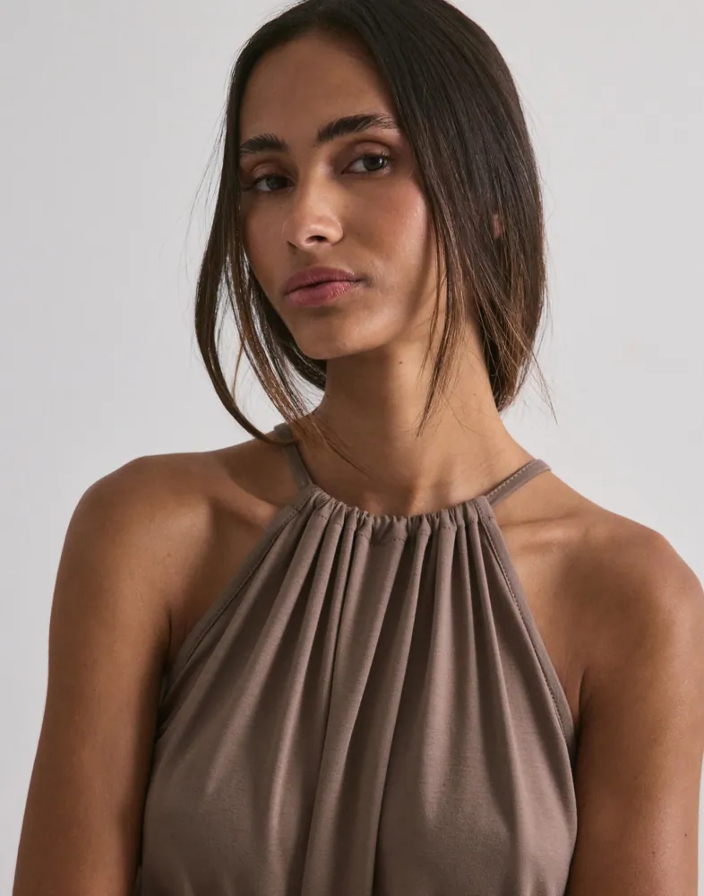 Soft Drape Tie Back Top