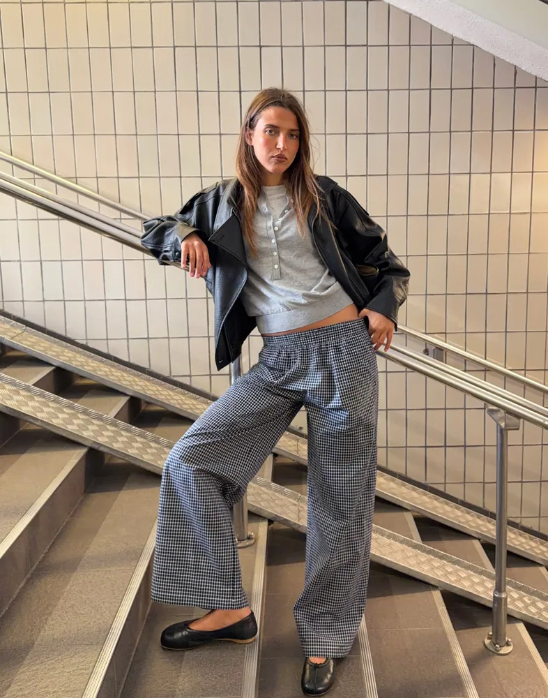 Check Pull On Pants