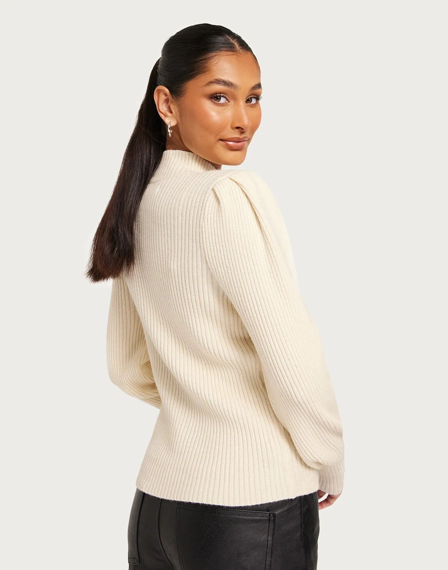 CARBARI L/S HIGHNECK KNIT