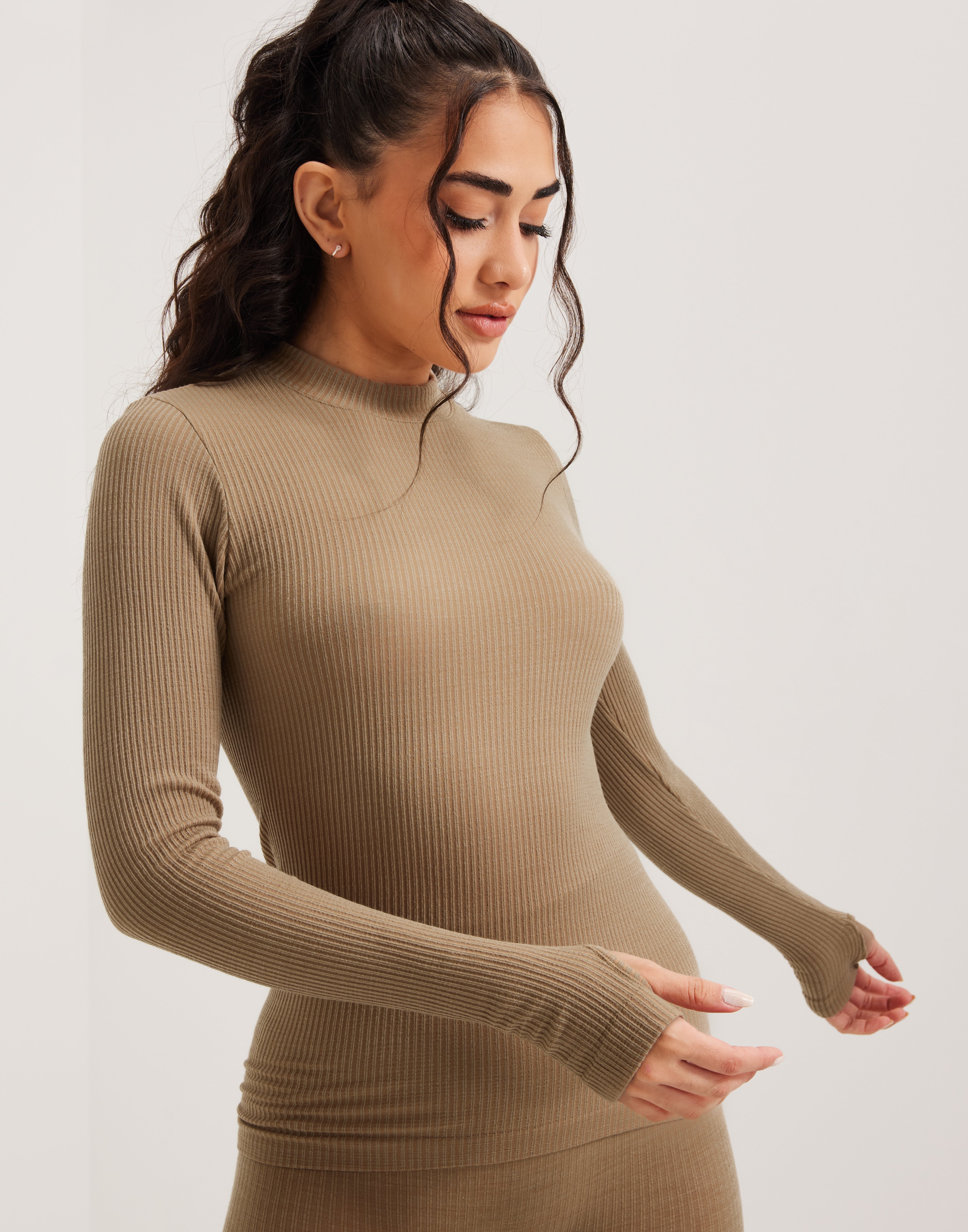 Wool Rib Long Sleeve